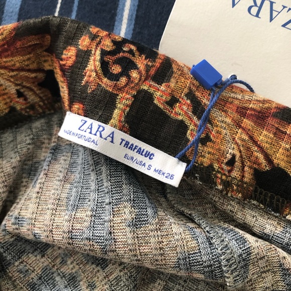 New Zara Trafalu Wide leg chain-link pants - Picture 8 of 8